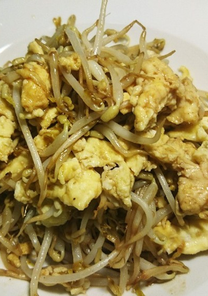 【男飯】もやし玉子炒め【焼肉のタレ】-レシピのメイン写真