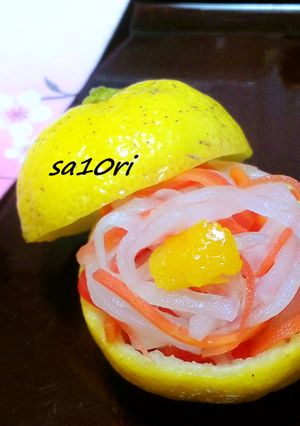 すし酢で簡単！柚子香る紅白なます！-レシピのメイン写真