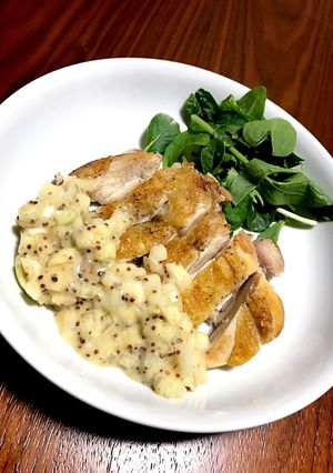 パリパリチキンのハニーマスタード添え-レシピのメイン写真