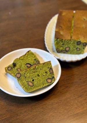 濃厚な抹茶黒豆パウンドケーキ-レシピのメイン写真