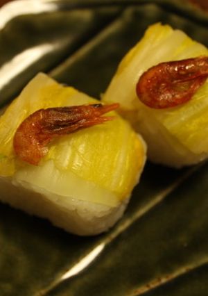 完全無添加・砂糖なし！白菜の漬物寿司！-レシピのメイン写真