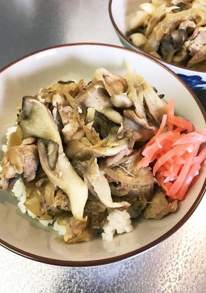 舞茸入り生姜焼き丼-レシピのメイン写真