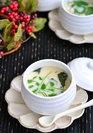 海老とわかめの茶碗蒸し-レシピのメイン写真