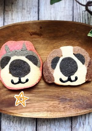 アイスボックスクッキー 犬 (左)-レシピのメイン写真