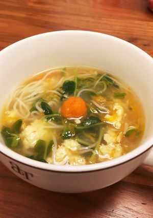 胃腸炎＊風邪＊夜食に☆白だしでにゅうめん-レシピのメイン写真