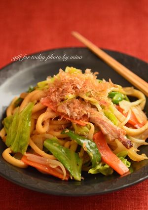 簡単！酒粕入り焼うどん-レシピのメイン写真