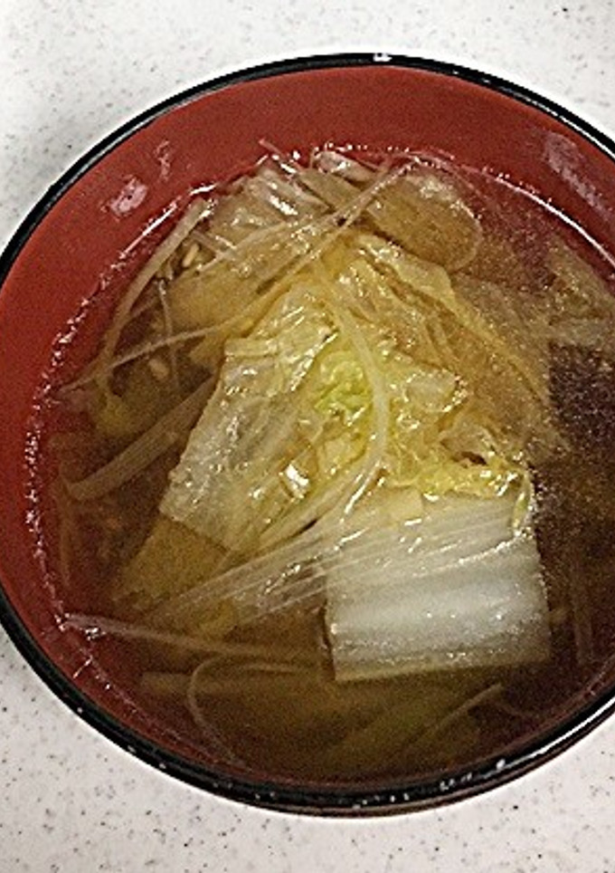 白菜の中華風スープ-レシピのメイン写真