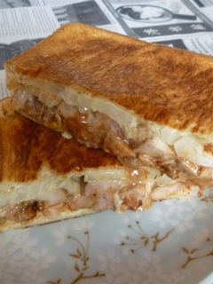 チキン+チーズのホットサンド-レシピのメイン写真