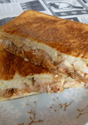 チキン＋チーズのホットサンド-レシピのメイン写真