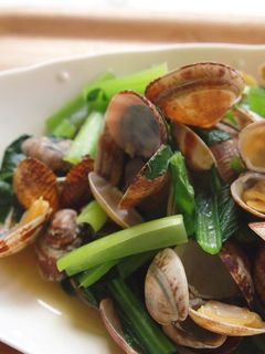 あさりと小松菜の炒め物-レシピのメイン写真