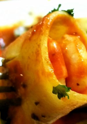 海老とあさりの肉厚パスタ　パッケリ-レシピのメイン写真