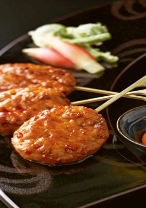 卵黄ディップの赤鶏つくね-レシピのメイン写真