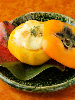 奈良特産の柿を使った柿釜グラタン-レシピのメイン写真