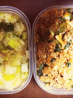 葱の肉味噌(右)-レシピのメイン写真