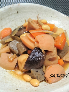 圧力鍋で時短味染み!根菜たっぷり筑前煮!-レシピのメイン写真