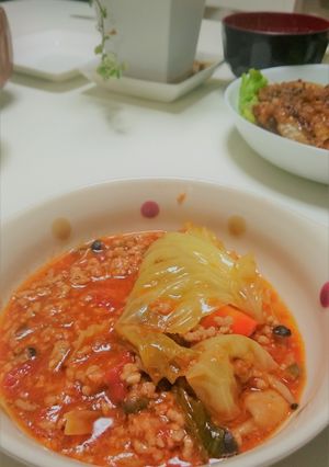 甘酒の自然な甘み　キャベツのトマト煮込み-レシピのメイン写真