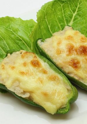 ポテトとたらこのピーマン焼き-レシピのメイン写真