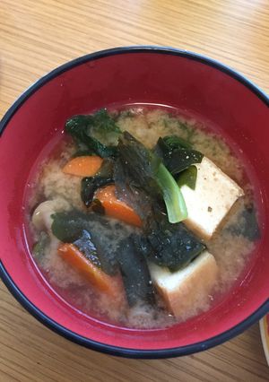 ごまたっぷりの我が家の味噌汁-レシピのメイン写真