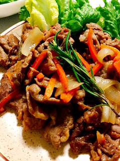 焼肉のタレでラム肉炒め-レシピのメイン写真