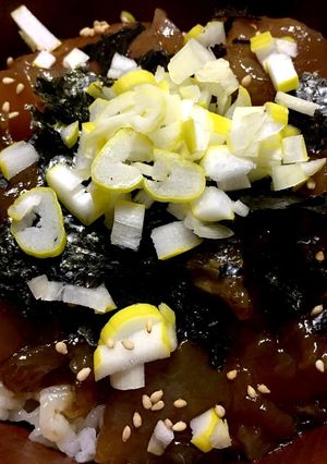 ごま油が香る！びんちょうまぐろの漬け丼♡-レシピのメイン写真