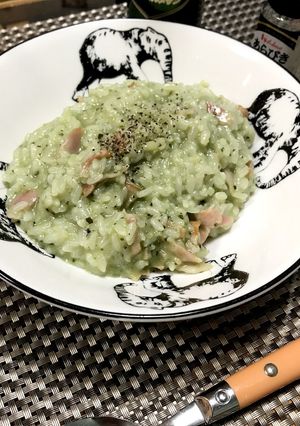 ひとり飯♪バジルリゾット☆粉ミルク消費-レシピのメイン写真