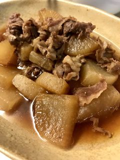 【ホットクック】牛こま切れと大根の煮物-レシピのメイン写真