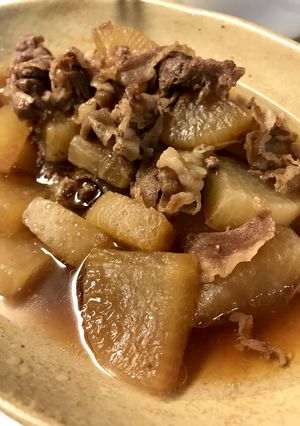 【ホットクック】牛こま切れと大根の煮物-レシピのメイン写真