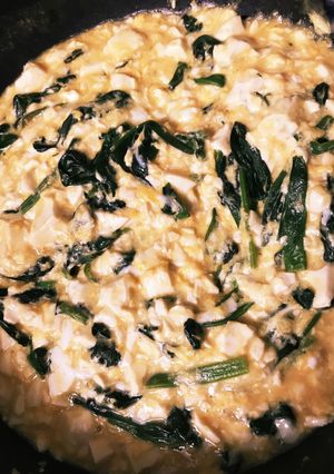ほうれん草と豆腐とトロトロ卵とじ-レシピのメイン写真