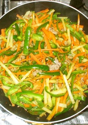 カレー味の野菜炒め♪簡単-レシピのメイン写真