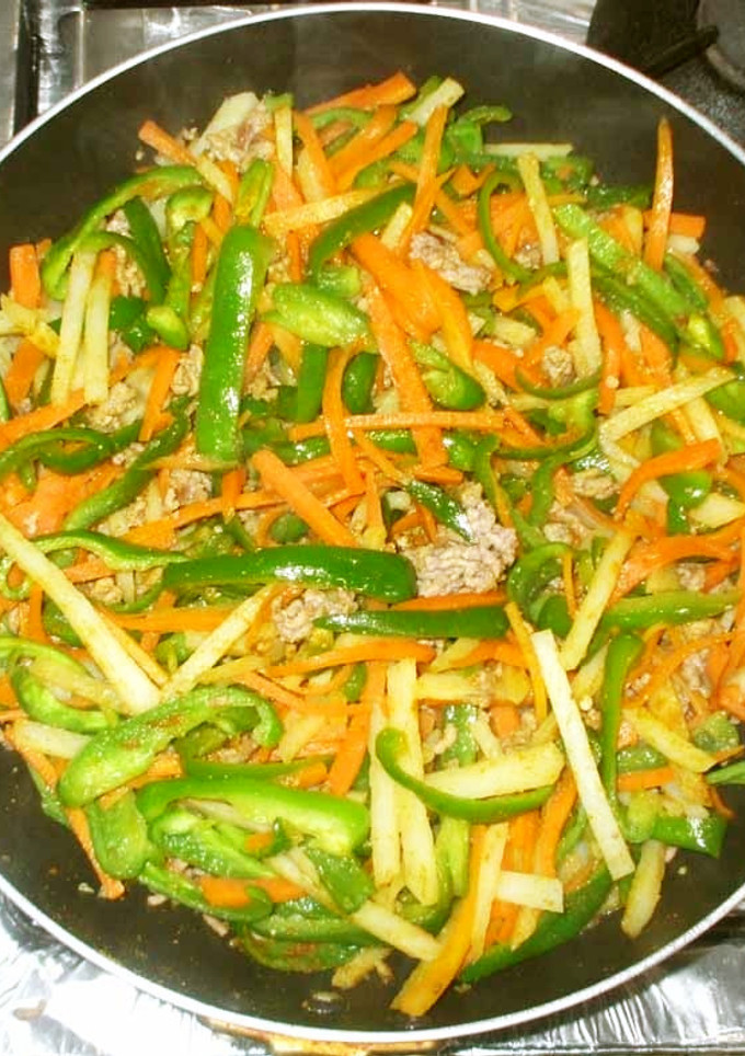 カレー味の野菜炒め♪簡単-レシピのメイン写真