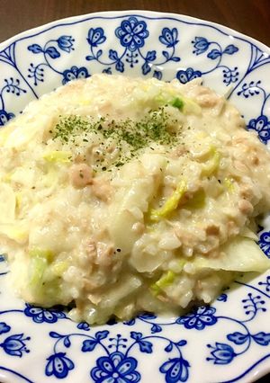 白菜とツナのリゾット-レシピのメイン写真