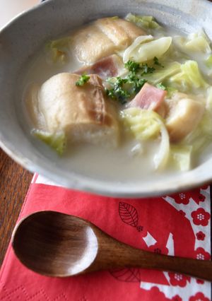 つかれた胃に優しい♪キャベツと麩のスープ-レシピのメイン写真