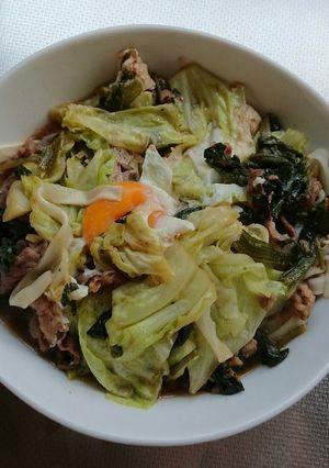 簡単！すき焼き風きしめん-レシピのメイン写真