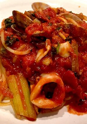 あさりとヤリイカのペスカトーレ-レシピのメイン写真