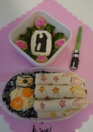 「S.W」のお弁当 アナキン♥️パドメ-レシピのメイン写真