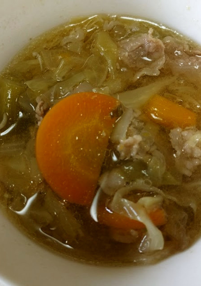 牛こまと野菜のエスニック風スープ-レシピのメイン写真