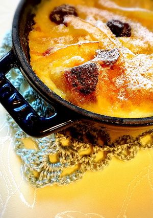 残ったバケットで♪柚子茶パンプディング-レシピのメイン写真