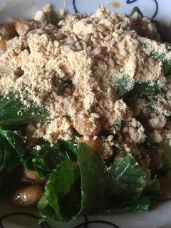 納豆と明日葉のきな粉和え-レシピのメイン写真