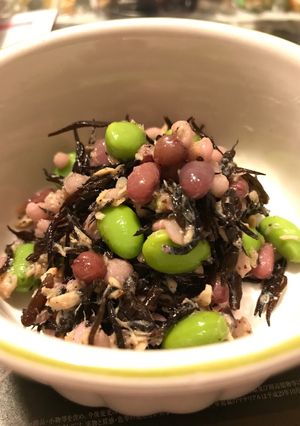小豆水も出来る♪ひじきの美容和え物-レシピのメイン写真