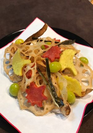 吹き寄せ揚げ(野菜チップス)-レシピのメイン写真