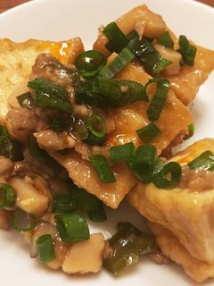 厚揚げとピーマンの豚ひき肉炒め-レシピのメイン写真