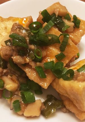 厚揚げとピーマンの豚ひき肉炒め-レシピのメイン写真