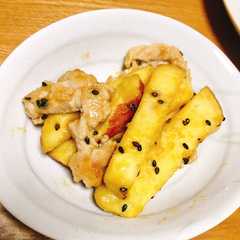 รูปของ さつまいもの豚肉炒め