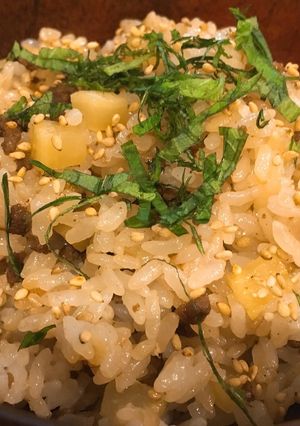 牛肉とたくあんの混ぜごはん-レシピのメイン写真