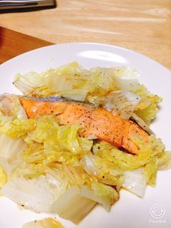 シャケ白菜蒸し-レシピのメイン写真