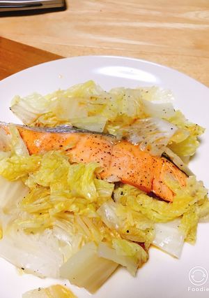 シャケ白菜蒸し-レシピのメイン写真
