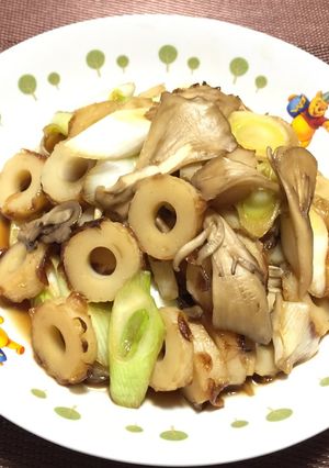 焼きちくわと舞茸の甘酢醤油煮!(^^)!-レシピのメイン写真