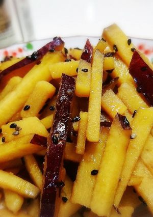 炒めず作れる【薩摩芋の金平】-レシピのメイン写真