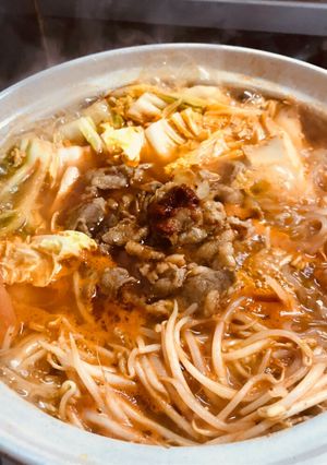 牛肉で旨辛！簡単キムチチゲ鍋-レシピのメイン写真