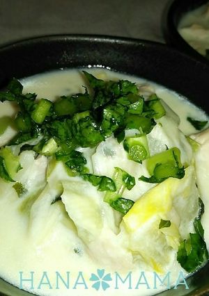 鶏胸肉と長ねぎの昆布茶で和風クリーム煮-レシピのメイン写真